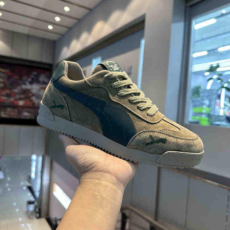 2025 Retro Herren Wildleder Niedrige Schnür-Freizeitschuhe