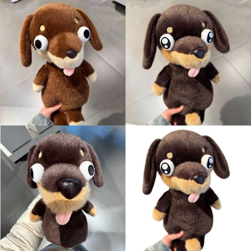 Plush Dachshund Toy With Funny Expression Gift For Girls And Friends