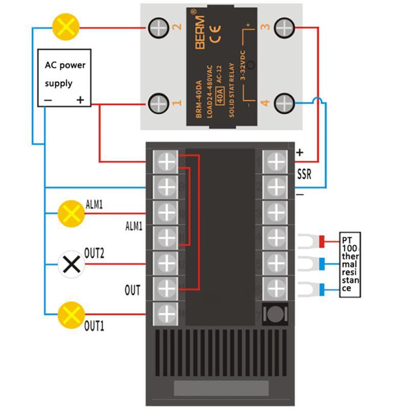 Digitální PID termostat FK02-MV*AN Relé 180-240VAC 0-400 stupňů CHB402 SSR regulátor teploty
