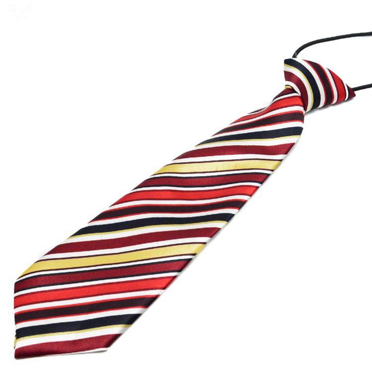 Kinderanzug Businessuniform Bedruckte Gestreifte Krawatte Gummiband Auftrittsgala Kinder Baby Accessoires