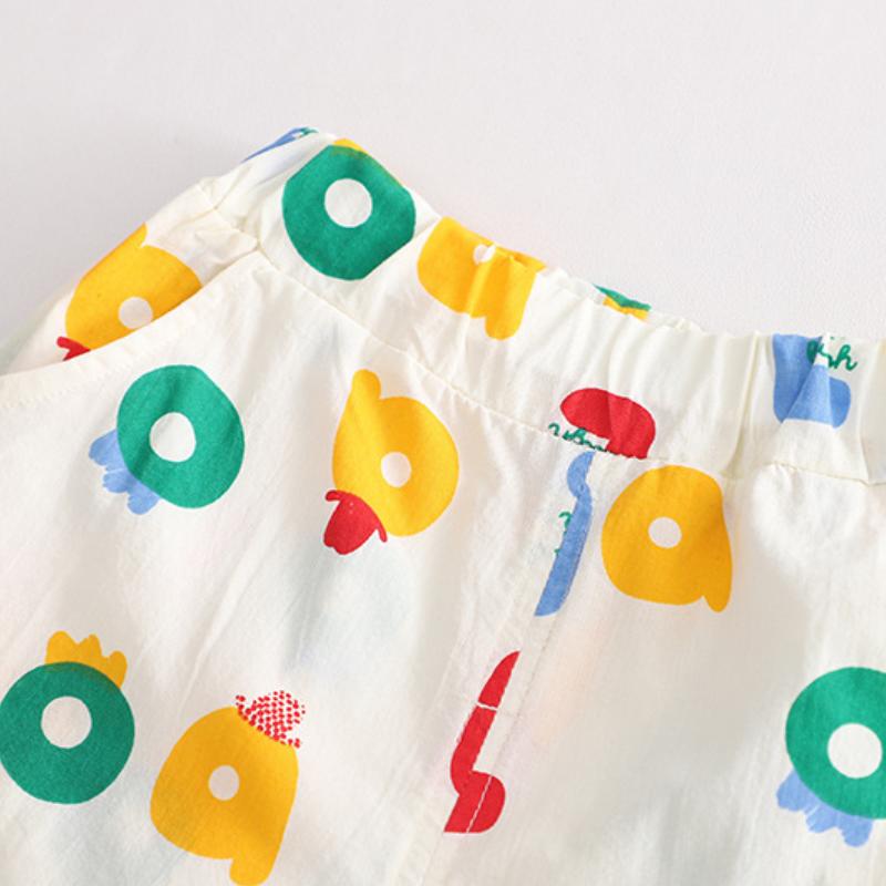 Children's Clothes Printed T-shirt Summer Sets Boys Short Sleeve Suit Baby Shirt and Shorts 2 Piece Set