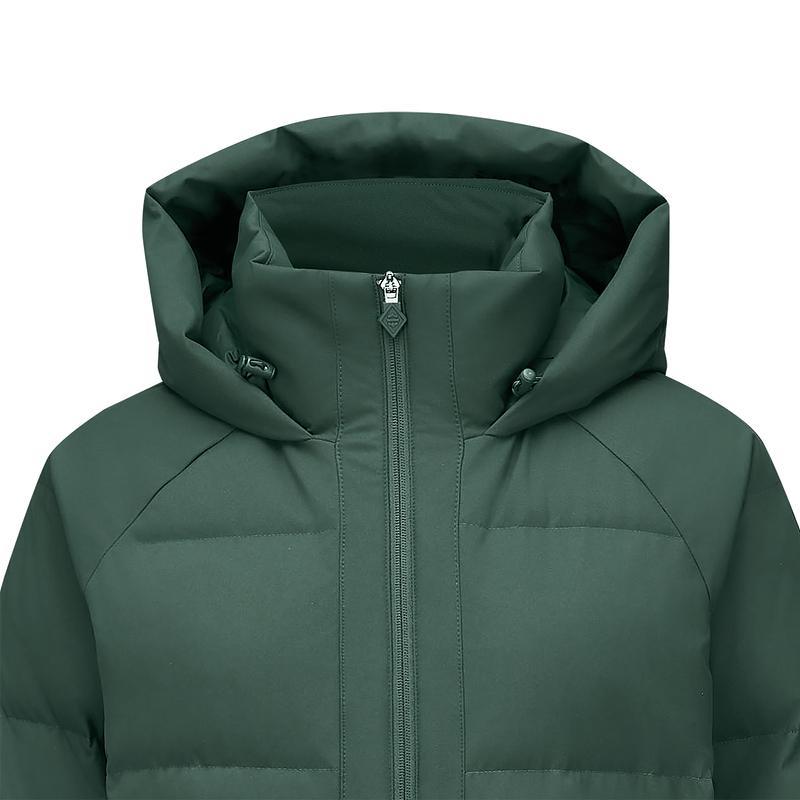 Skechers Freedom Series Warm Comfortable Skin-Friendly Soft Short Down Jacket Women Jacket Dark-Spruce-Green P424W181-0546