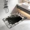 Floor Mat 3D Optical Illusion Rug with Realistic Hole Effect Soft Non-Slip Pet-Friendly Carpet Living Room Hallway Decorative Rug