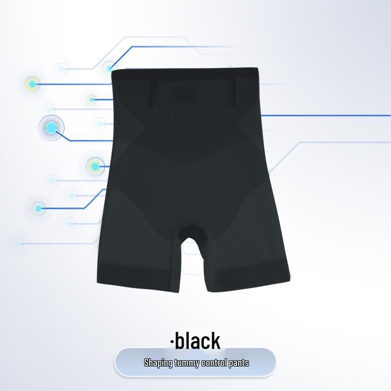 Summer Ice Silk High Waist Tummy Control Seamless Underwear