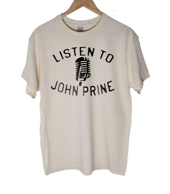 Listen To John Prine T Shirt, White Shirt, Country Music Shirt