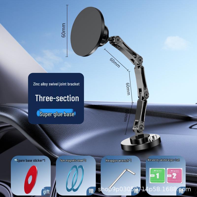 Universal Magnetic Wireless Charging Car Phone Mount - Zinc Alloy