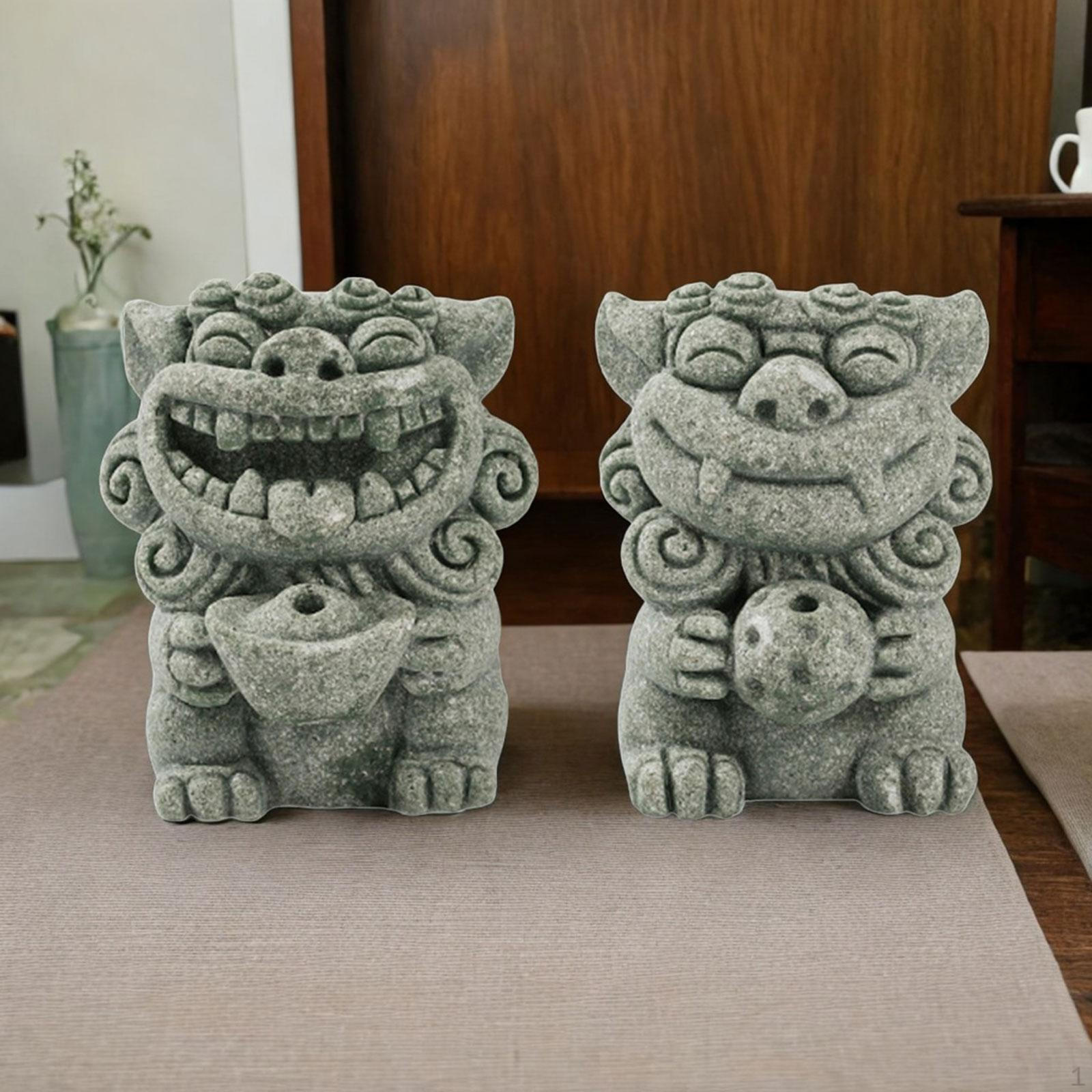 Majestic Lion Sculpture for Home Decor Style C