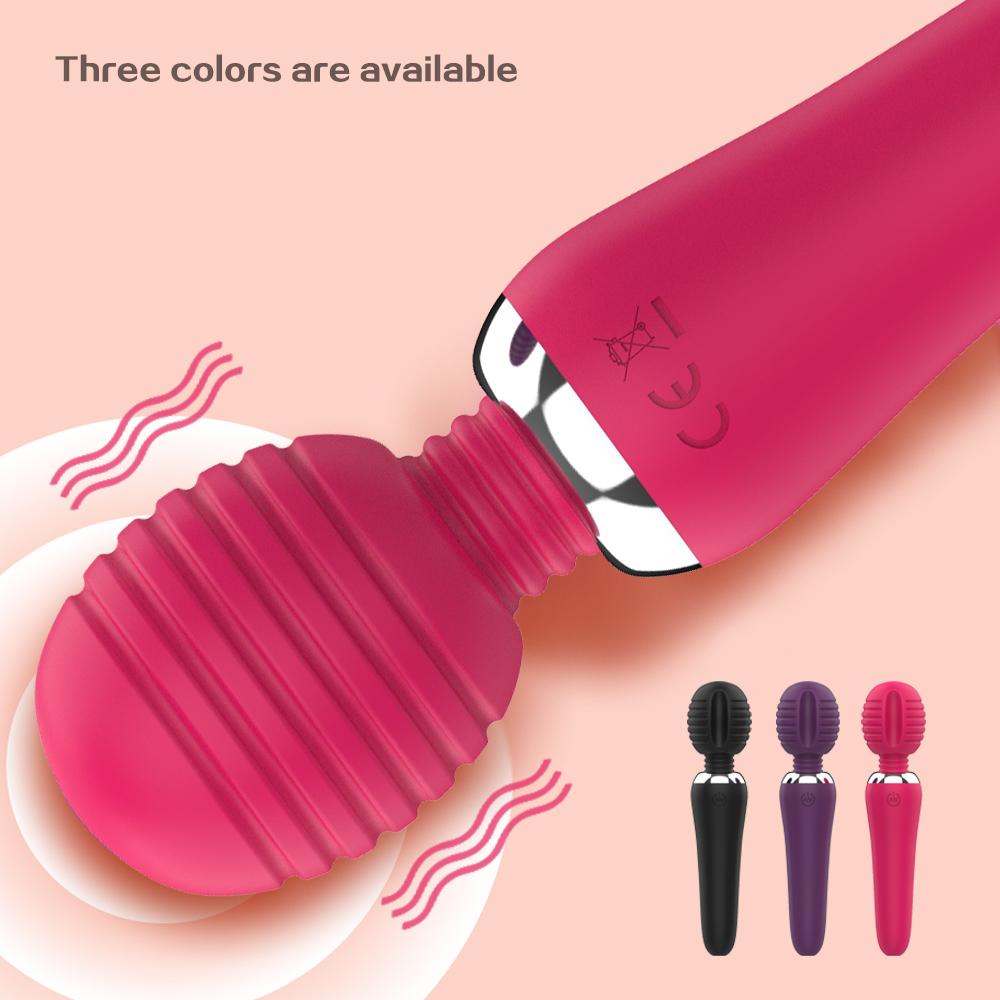 Silicone AV Stick Vibrator, Clitoral G-spot Vibrator, 10 Modes, Adult Sexy Toys, Sex Toys, Sex Toys for Ladies