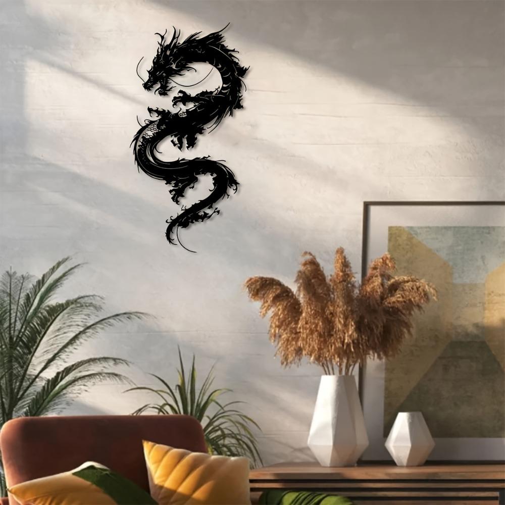 Oriental Dragon Metal Wall Art Home Decor Garden Balcony Housewarming Holiday Gift
