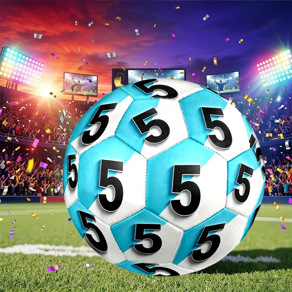1pc Size 5 Number Five Soccer Ball, Professional Match/Training Ball, Suitable for Indoor and Outdoor Sports Games. Y62796