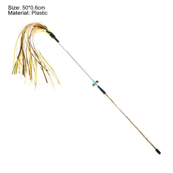 Yousheng Teaser Cat Toy Interactive Relieve Boredom Plastic Attractive Teaser Stick for Indoor