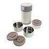 Insulated Food Jar 2.3L 3 Tier Microwave Safe 304 Stainless Steel Thermal Lunch Box with Shoulder Strap for School  