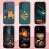 Nature Outdoor Camping Phone Case For Samsung S24,S21,S22,S23,S30,Ultra,S20,Plus,Fe,Lite,Note,10,9,5G Black Soft Shell