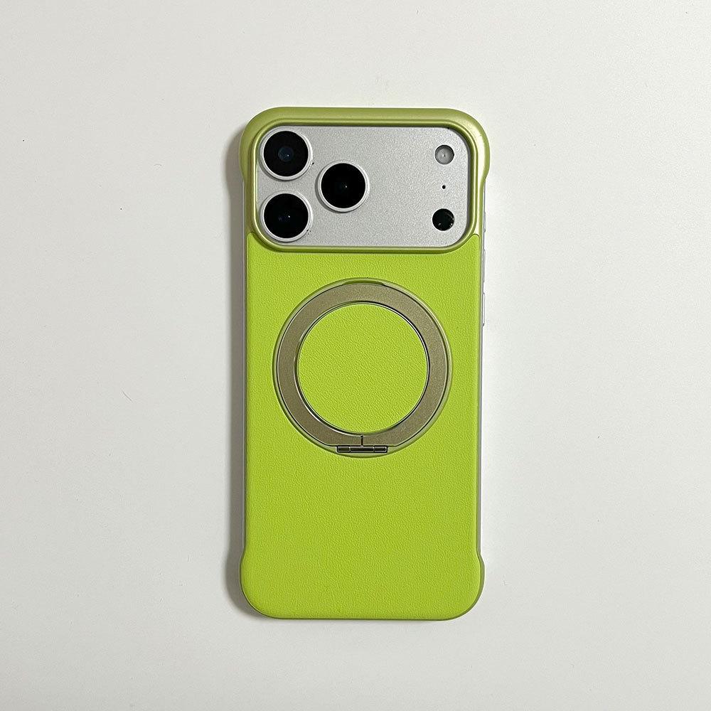 Applicable to iPhone13-17 ultra-light and thin borderless leather bracket mobile phone case Apple Huawei Xiaomi protective case