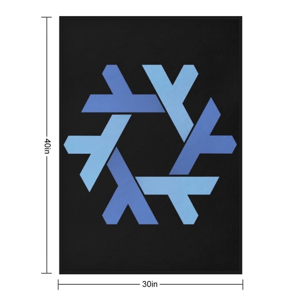 NixOS logo Throw Blanket For Decorative Sofa Comforter warm for winter blankets ands Blankets