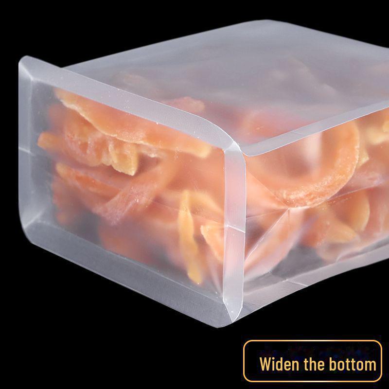 Eight-Sided Frosted Transparent Self-Sealing Thick Bag for Large Dried Fruit Storage