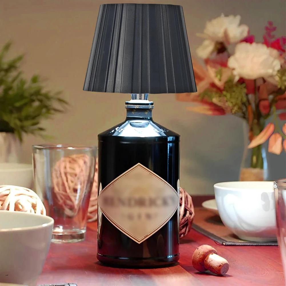 LED Wine Bottle Lamp, Wireless Touch Control Table Lamp, 2000mAh USB Rechargeable, 3 Colors & Stepless Dimming, for Bar Home
