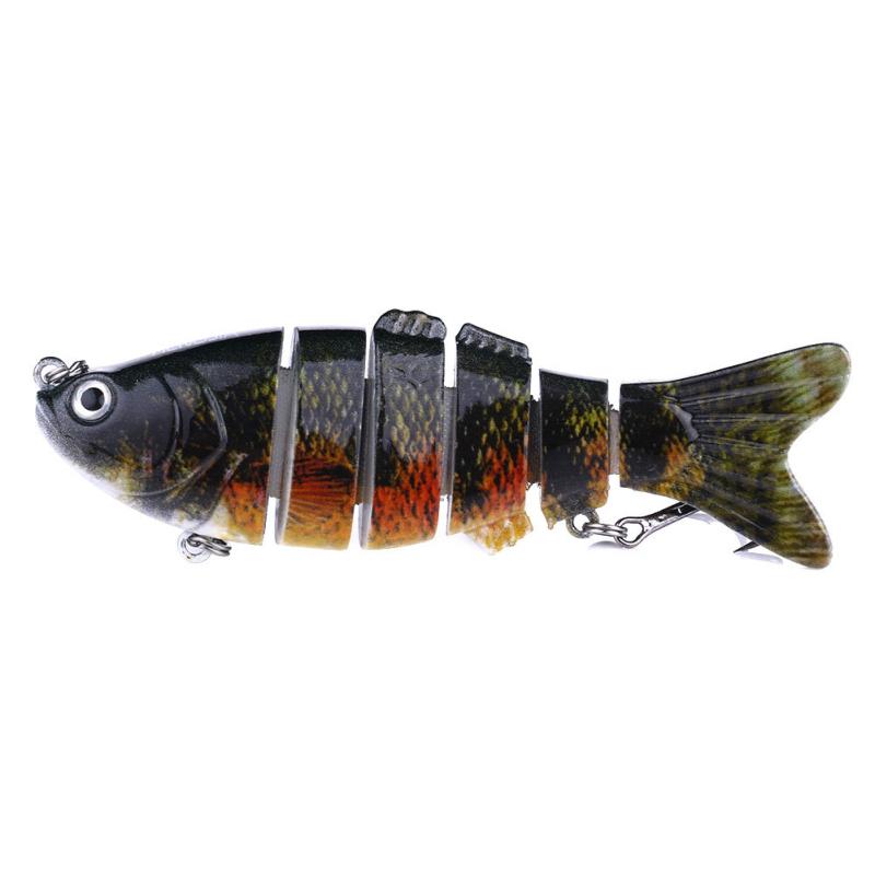 10cm/18g Esca da Pesca 12 Colori Multi-Segmenti Articolata Bionica Esca Artificiale Wobbler Affondanti Pesca