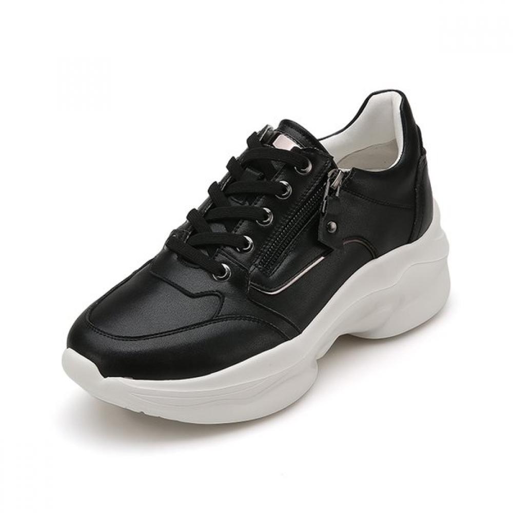 Misope Women Zip Decoration Sneakers 012210701 6cm 2color