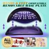 380W UV Nail Lamp 81 LEDs Nail Dryer with Handle Design Quick-drying Manicure Lamp for Curing All Nails Gel Nail Art Tools