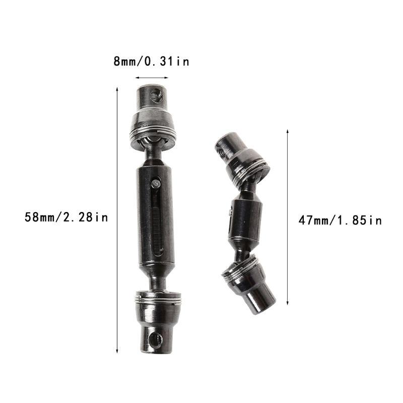 

Fun toys of Metal Front Rear Drive Shaft for 1/16 WPL B36 B16 C14 C24 B24 Henglong Truck RC Car Spare Parts