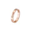 Cartier C De Klassischer Buchstabe Hochzeit 18 Karat Goldring Unisex Ringe Roségold B4087200