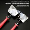 Stainless Steel Drywall Corner Trowel Thickened Inside Outside Angle Finishing Tool Rustproof Triangle Plastering Corner Knife