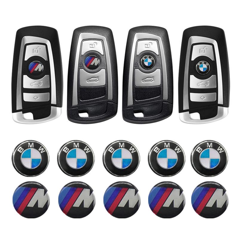 umbrx8 Car Key Shell Sticker Car Key Remote Fob Decal For BMW M E34 E36 E60 E90 X5 X6 M3 M5 M6 E71 F01 F02 F87 E46 E39 interior sticker
