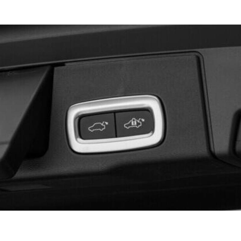 For Volvo XC60 2018    Car Body Inner Stick Trunk Button Close/ Rear Back Tail Door Switch Trim Panel Accessory 1pcs