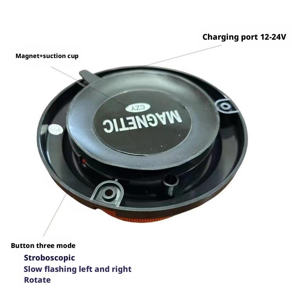 Vehicle Traffic Warning Light Powel Warning Signal LED Light Source 360° Rotating Light Waterproof Emergency LED Strobe For Tru