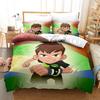 3D tegneserie Ben10 Dynetrekk med Putetrekk Sengesett Enkelt Dobbeltrom Twin Full Queen King Size Sengesett for hjemmetekstiler