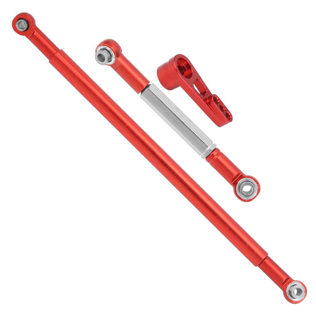 Steering Rod Link Arm Aluminum Alloy Steering Link Rod for MN86K 1 12 RC CarRed