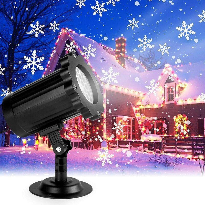 Outdoor Projector Christmas Lamp Led Moving Snowflake Laser Light Decor Party