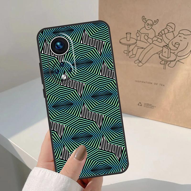 African Wax Pattern Fabric For Honor Magic 7 Lite 5 6 8 Pro Case For Honor 400 200 90 70 50 X8c X8b X9a X9b X9c X9d Win