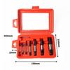 8pcs Damaged Broken Screw Remover Extractor Drill Bits Steel Durable Easy Out Remover Tool Works on Wood and Machine Screws