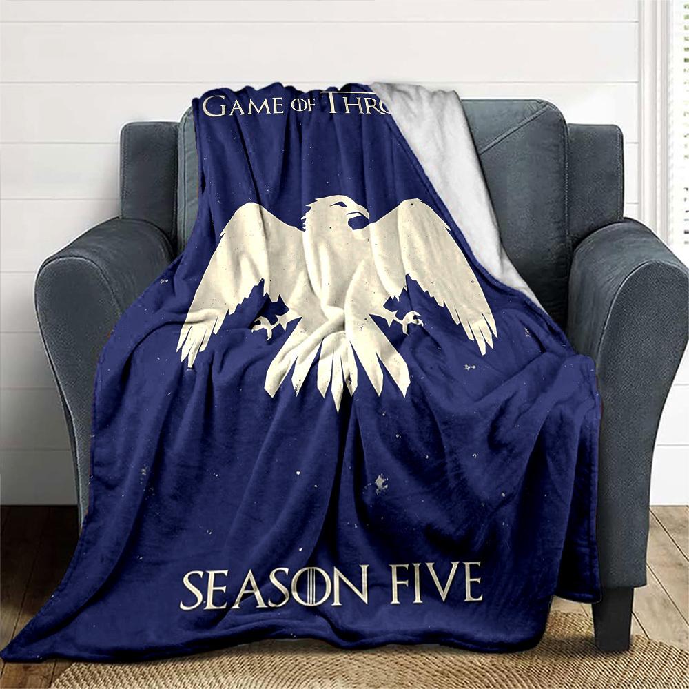 1pc Game of Thrones Season Five Blanket Lightweight Flannel Throw for Sofa Bed Travel Camping Livingroom Office Couch Chair 1145KK