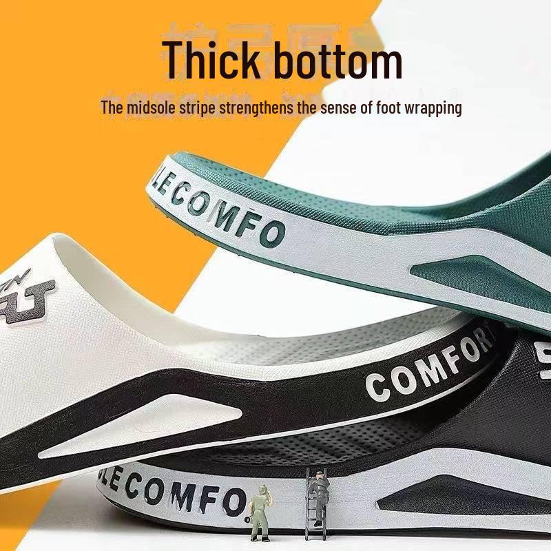 Unisexowe kapcie w stylu koreańskim do użytku wewnątrz i na zewnątrz, modne sandały do domu i łazienki