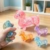 Glitzer Dackel Squishy Quetschspielzeug Transparent Gefüllt Pailletten Quetschen Stressabbau Spielzeug Niedlicher Hund Fidget Anti-Angst Spielzeug