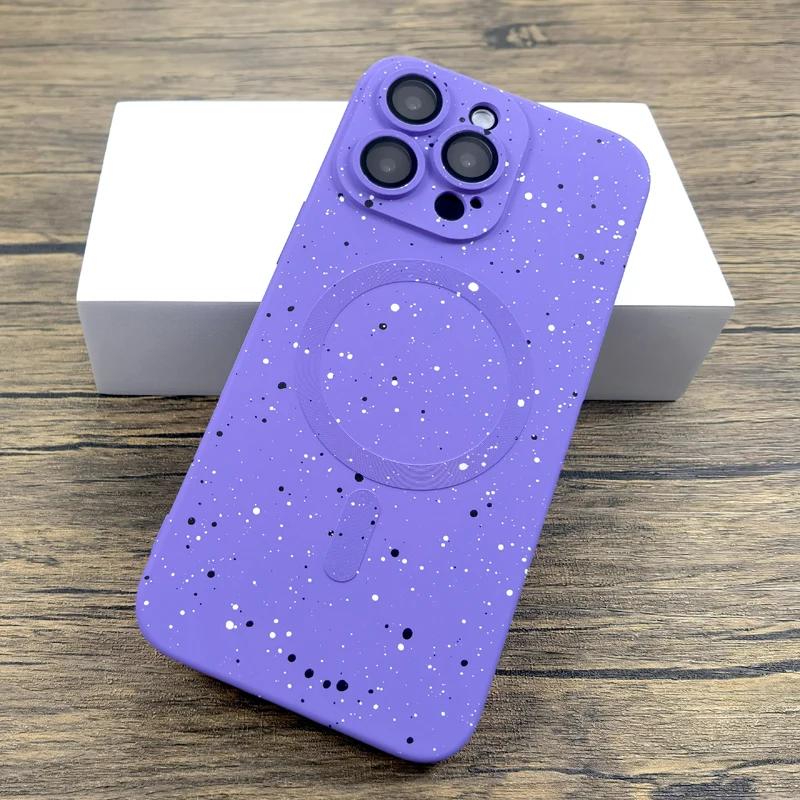 Luxury Silicone Case For iPhone 17 16 15 14 13 12 11 Pro Max Plus 16Pro 15Pro 14Pro 13Pro For Magsafe Mag Safe Charge Covers