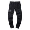 Moda Americana High Street Buco & Patch Trendy Retro Pantaloni Denim Dritti ami