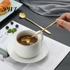 Coffee Spoon Long Handle Fine Texture Stainless Dessert Steel Mixing for Home Milk