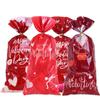 New Valentine's Day Candy Bag Love Pattern OPP Four-color Mix