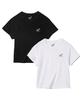 PHYPS MOTORCYCLE [2Pack] Womens Speed Cool Crop Short Sleeve White Black