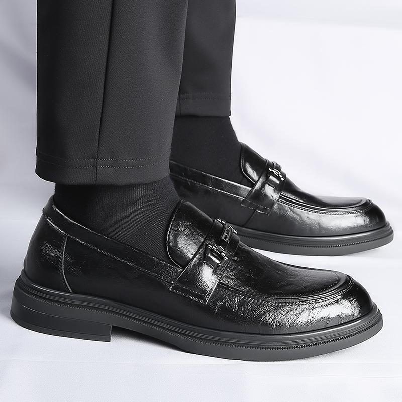 Men Shoe Leather Men Casual Shoes Luxury Brand 2024 Mens Loafers Breathable Slip on Driving Shoes All-match Men Business Shoes