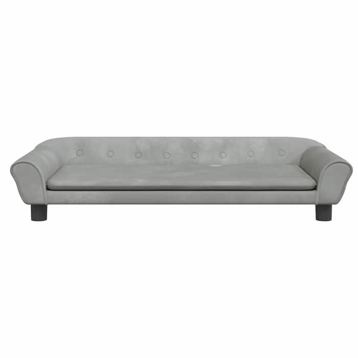 VidaXL Dog Bed, Pet Sofa with Wooden Frame, Basket for Puppies Indoor House, Light Grey 172006