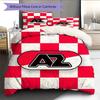 AZ Alkmaar Logo Bedding Quilt Set Quilt Cover Pillowcase Home Decoration Birthday Gift (1 * Duvet Cover + 2 * Pillowcase, Without Core)