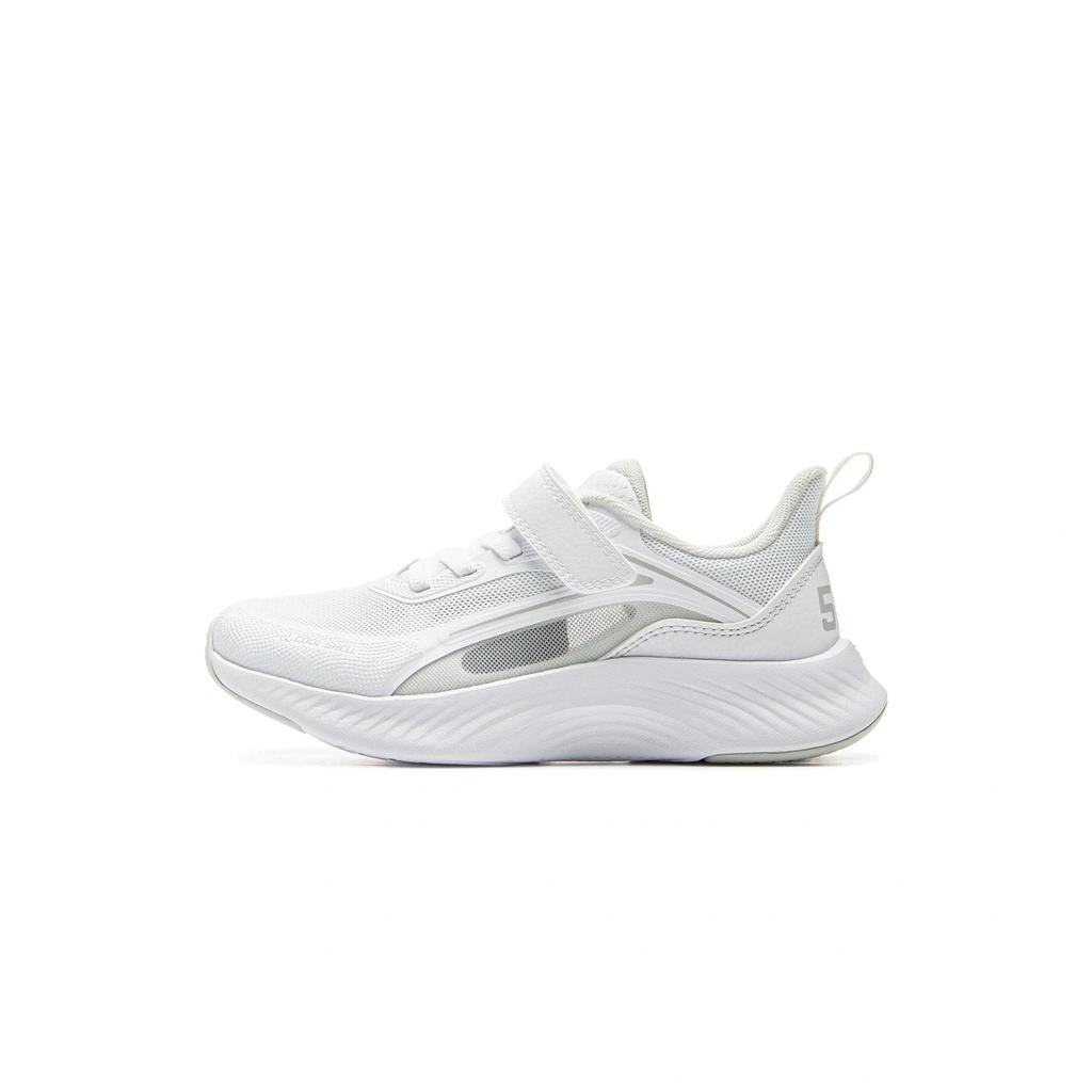 Li Ning Kids Sports Lifestyle Simple Fashion Comfortable Casual Shoes Kids Casual Shoes Standard-White Light-Grey YKNV022-5