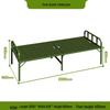 Portable Steel-Plastic Folding Single Bed