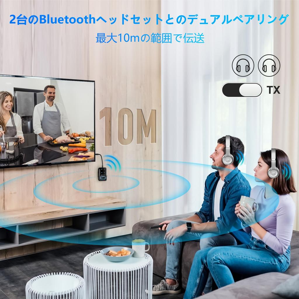 SONRU Airfly Bluetooth Airplane Bluetooth Aux Bluetooth Adapter with LED Double Connection Receiver Aux Audio Adapter with RCA Cable for and Gym Use