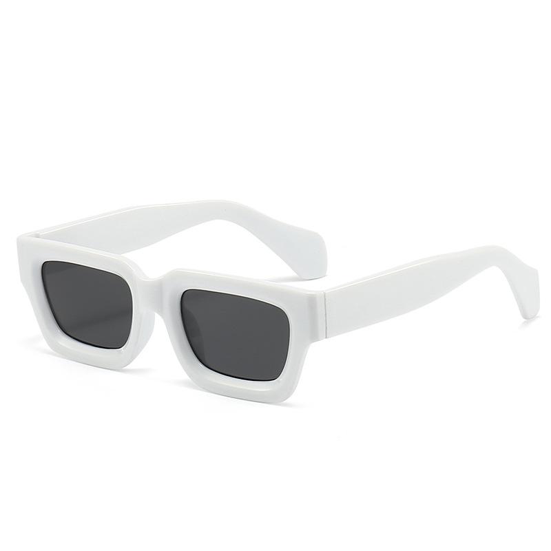 Retro concave small frame square sunglasses trendy street fashion UV protection outdoor riding unisex stylish